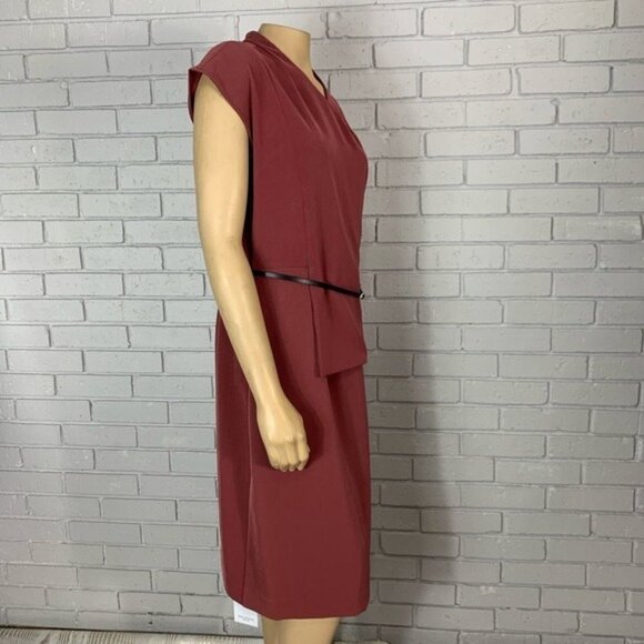M.M. LaFleur The Elecia Brick Red Dress - Size 14 - Picture 11 of 15